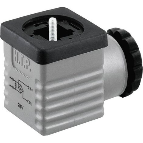 Connettore per valvole con raddrizzatore a ponte Grigio Poli:2 + PE G1GU2RV1 HTP Contenuto: 1 pz. (1/2)