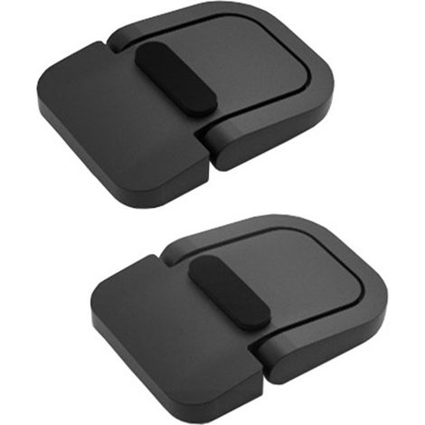 Support ordinateur portable 2 pièces, support aluminium dissipateur thermique, stable et compact, noir, élévateur PC portable (1/5)