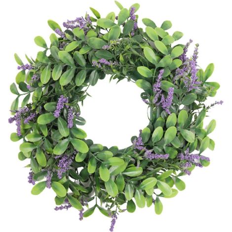 Couronne artificielle en eucalyptus pour porche (1/4)