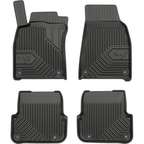 Tapis de Sol de Voiture pour Audi A6 C6 2006-2011 FL TPE Antidérapant Noir 4Pcs (1/5)