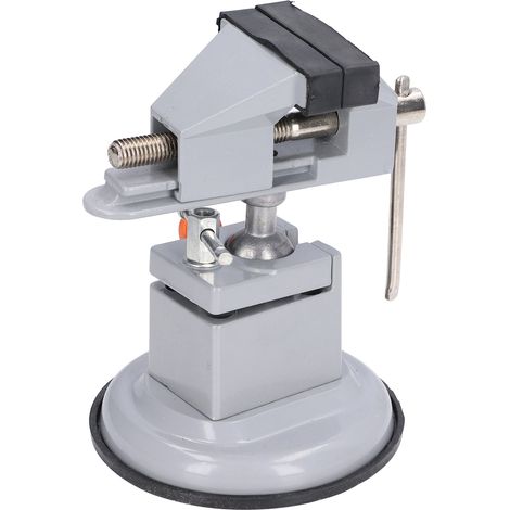 Étau d'établi miniature rotatif 360° avec ventouse, pince de fixation universelle, base carrée (1/5)