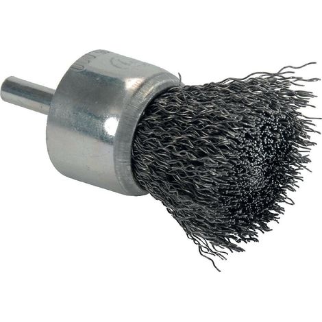 Brosse pinceau perceuse fil ondulé Ø0,3 - 30x68 T26 - tige 6mm - NORTON