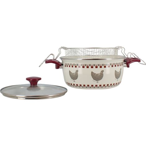 Friteuse en acier émaillé 24cm, GALLINA (1/4)