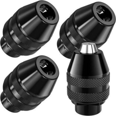 4 Pièces 4486 Mandrin pour Dremel, Mandrin de Perçage Sans Clé pour Changement Rapide 1/32 à 1/8, pour Dremel 4000,3000,400,398,395,300,200,285,8200,800 (1/5)