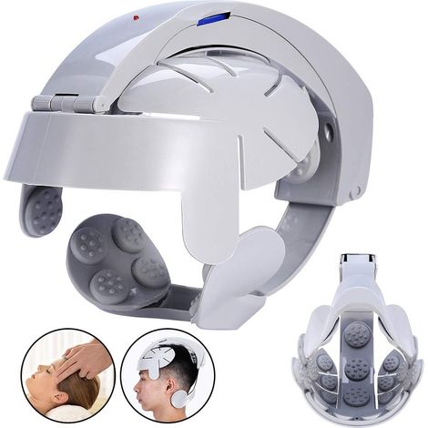 Masseur de tête électrique LX gris argenté - Norme européenne