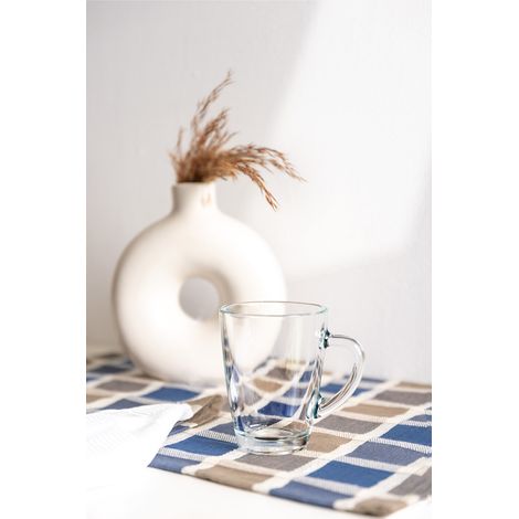 25 cls taza con asa cristal desayuno modelo vega - caja 6 unidades (1/5)