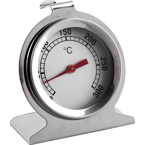 Hochtemperatur-Backofenthermometer aus Edelstahl, Grillofen-Sitztyp, Ofenzeigerthermometer 0-300 °C