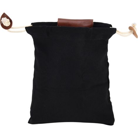 Sac de cueillette pour camping et plein air, sac à outils suspendu à la taille, sac de rangement pour la jungle, noir (1/4)