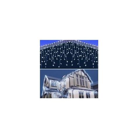 10 mètres 400 rideau lumineux lumière décoration de noël LED chaîne lumière extérieure basse tension bande de glace lumière (1/5)