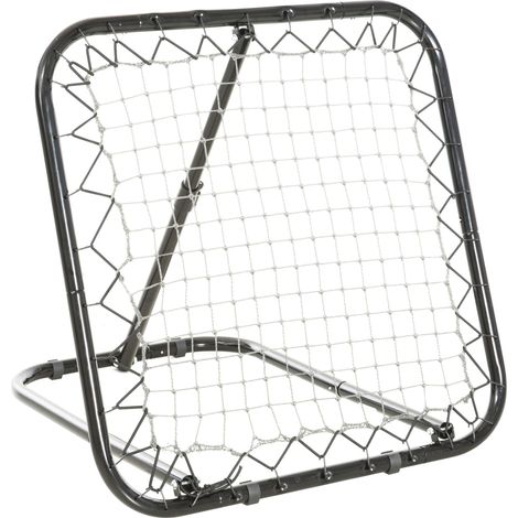Rebondisseur pliable pour football, baseball et basketball, cadre métal noir, 78x84x65-78 cm (1/5)
