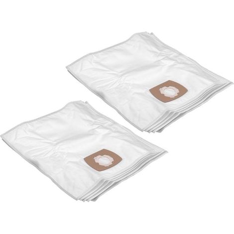 10x Sacs compatible avec Alaska (Metro) BS 1230, BS 1400, VC 1600, VC 2000 aspirateur - microfibres non tissées, 24,9cm x 21,9cm, blanc (1/2)
