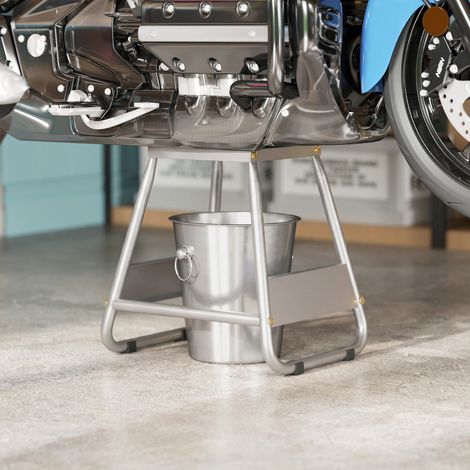 Support de moto universel, capacité de charge jusqu'à 500 kg, en acier, gris (1/4)