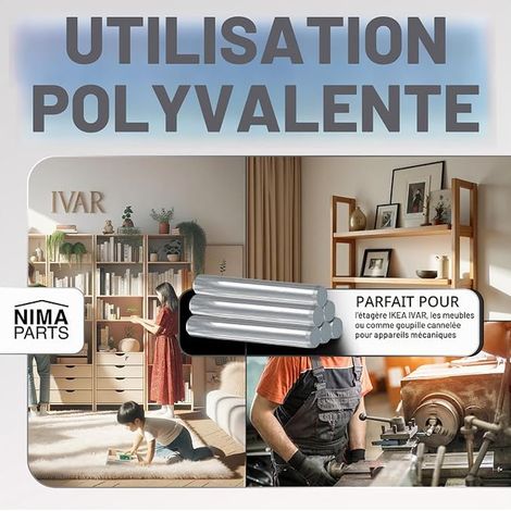 supports d'étagère pour étagère - en - Avec goupilles, boulons, chevilles pour étagère… (1/4)