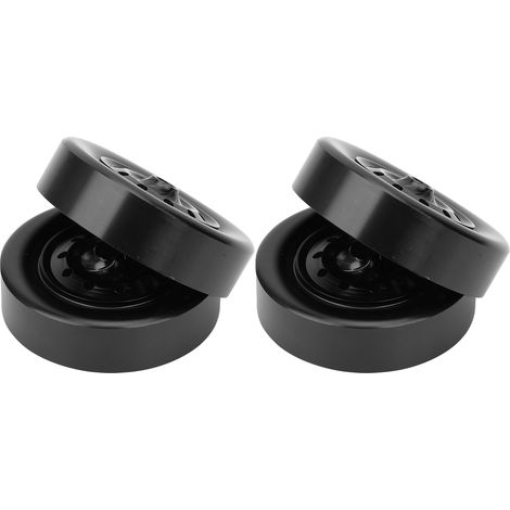4 Jantes en Alliage pour Camion RC WPL D12, Roues de Rechange Noires pour Modèles à Radio-Commande (1/5)