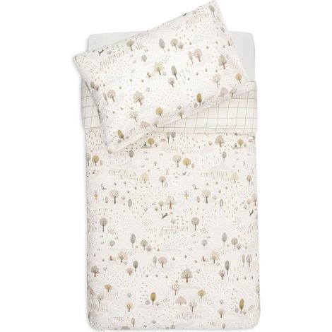 Parure de Lit Enfant - Tiny Park - 100x140 cm - 100% Coton - Housse de Couette et Taie d’Oreiller - Set de Literie (1/4)