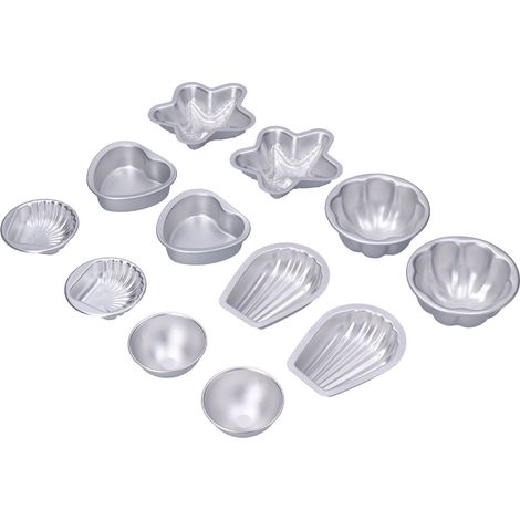 Moule à gâteau professionnel en alliage d'aluminium pour la cuisson, portable et facile à utiliser, ensemble de moules à boules de sel de bain n° 14 (1/5)