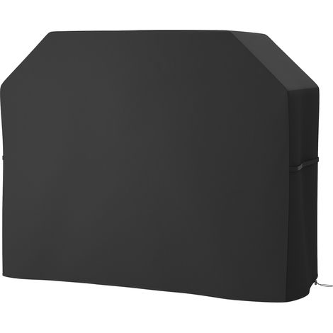 Grillabdeckung Schutzabdeckung für Grill Grillplane, wetterbeständig, 147 x 61 x 120cm, Schwarz (1/5)