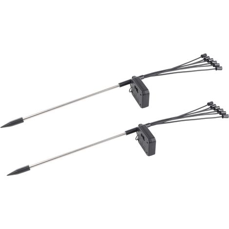 Lot de 2 lampes solaires LED lucioles pour extérieur, jardin et cour, décoration lumineuse (1/5)