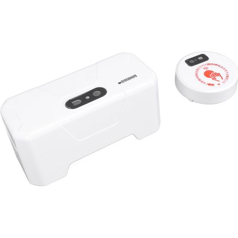 Sistema de descarga automática para inodoro, sensor infrarrojo sin contacto, recargable por USB, resistente al agua con certificación IPX6 y con un alcance de detección de 20 cm. (1/5)