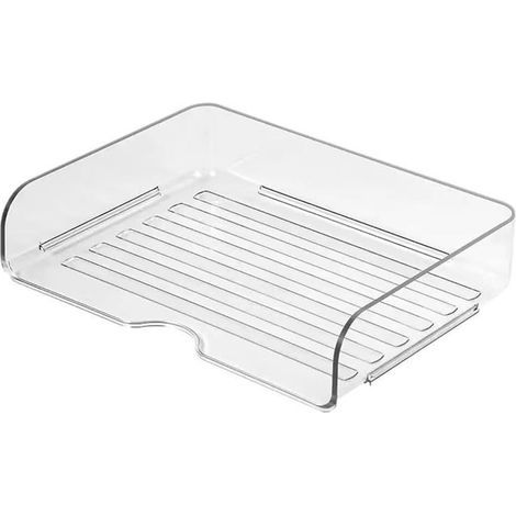 Organizador de escritorio transparente - Cajones apilables tamaño A4 - 2 piezas - (1/5)