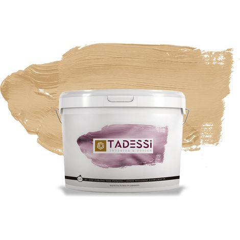 TADESSI Color Vista Wandfarbe Braun - Nougat Mocha - Matte Dispersionsfarbe - Innenfarbe für Wand und Decke (1/5)
