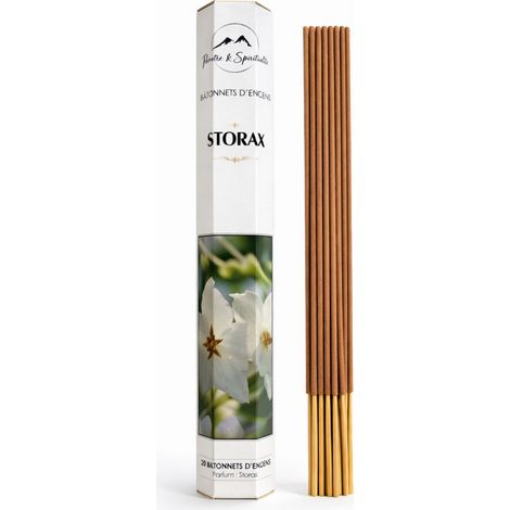 Encens Storax  Boîte de 20 bâtonnets dencens parfum Storax