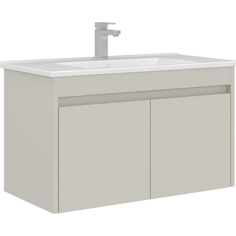 Meuble Vasque "Arno 85" - 85 x 45 x 52 cm - Cashmere (1/3)