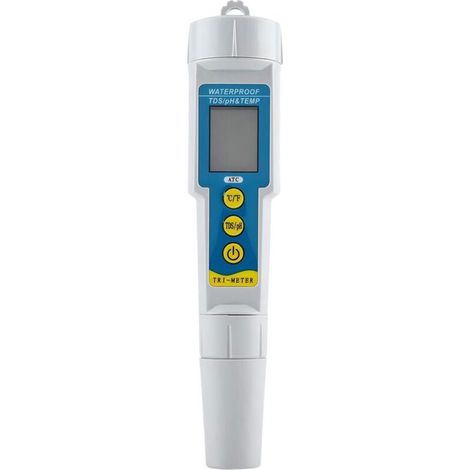PH-mètre numérique 3 en 1 multifonctionnel Numérique PH/EC/TEMP testeur