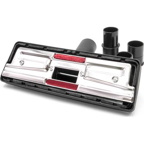 vhbw Embout type 32 universel pour tapis pour aspirateurs divers avec connexion ronde 30 mm, 32mm, 35 mm, adaptateur compris, 2x lève-fil (1/4)