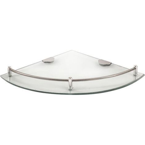 Tigrezy Étagère D'angle Verre. Avec Chrome Fixation (1/2)