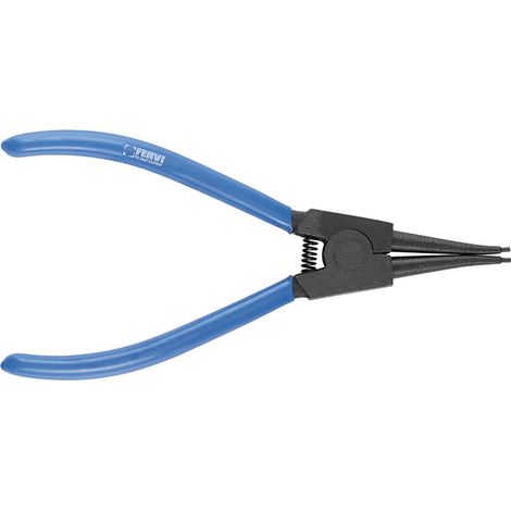 Pinza dritta 185mm per anelli elastici seeger esterni 19-60 mm Fervi 0246