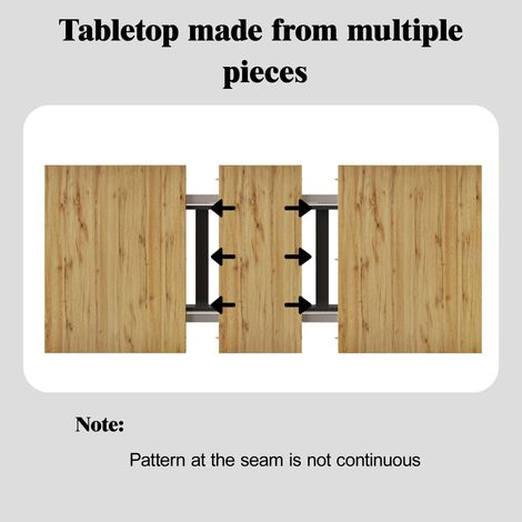 Table à manger extensible couleur bois en MDF avec rangements et plateau télescopique de 120 à 160 cm pour cuisine et salon (1/5)