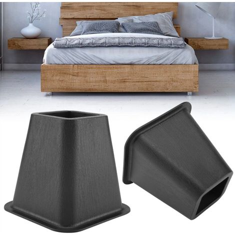 Coussin rehausseur pour repose-pieds de canapé, 4 pièces dans un paquet, exclusivité entrepôt à l'étranger - lit, table et rehausseur de canapé peu encombrants (noir) (1/5)