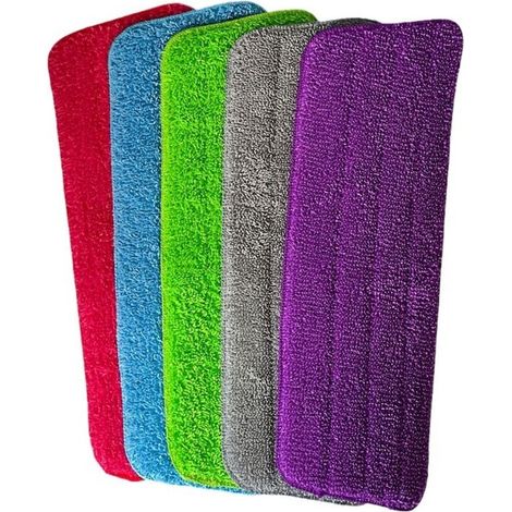 5pcs Mop Remplacement.Housse de Nettoyage de Rechange Mop Remplacement des Tampons.Microfibre de Pulvérisation de Balai pour les Serpillères Spray. 42 14 (1/4)