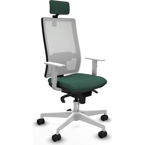Piqueras-y-crespo Horna chaise de bureau blanc ergonomique (1/3)