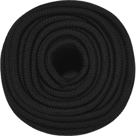 vidaXL Cuerda multiusos 14 mm 250 m Negro Poliéster 2200 kg Carga máx. (1/2)