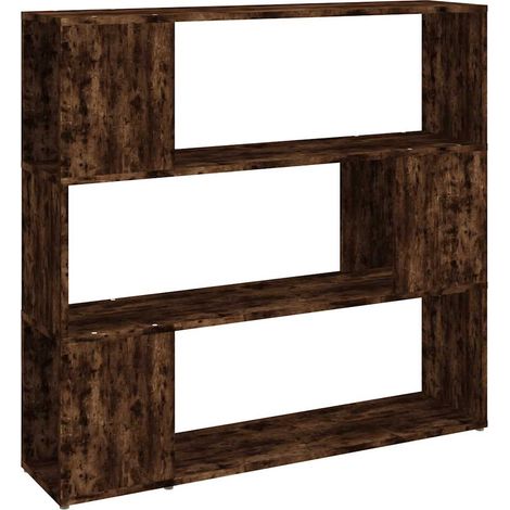 Maison Exclusive - Bücherregal/Raumteiler Räuchereiche 100x24x94