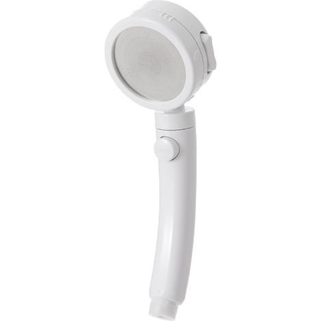 Pommeau de douche, robinet de bain sous pression pour douche, pommeau de douche pluie, pommeau de douche de bain, pommeau de douche blanc émaillé sous pression,(Arrêt d'eau à une touche)