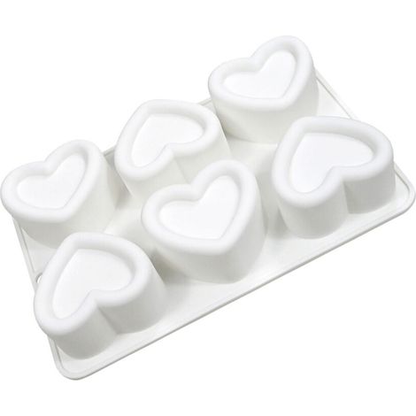 Molde cóncavo para velas aromáticas, moldes cóncavos con forma de corazón (1/5)