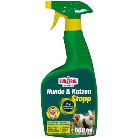 Substral Celaflor - Spray Repelente para Perros y Gatos con Efecto instantáneo, 500 ml