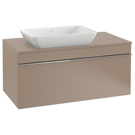 Villeroy & Boch Venticello Meuble sous-lavabo A947, 957x436x502mm, Coloris: Blanc mat, poignée : chrome brillant - A94701MS