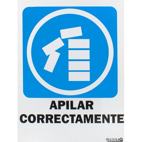 Panneau 40x30 : empiler correctement, PVC de haute qualité, durable et visible - MARQUE