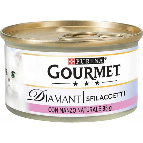 Gourmet Diamant Sfilaccetti Manzo gr. 85 PURINA (1/3)
