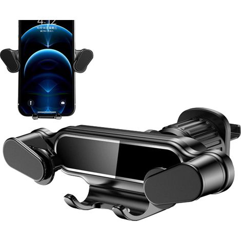 Support de téléphone pour grille d'aération - Support de téléphone pour voiture - Fixation pour grille d'aération - Conception mécanique à 360° (1/5)