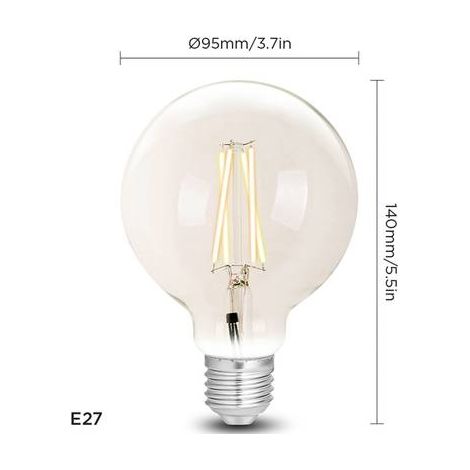 Lampe Wiz filament g95 dimmbar 6.5 W E27