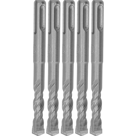 [JAMAIS UTILISÉ]Lot de 5 forets à percussion à pointe carbure cémentée, 2 goujures, pour brique et pierre, diamètre d'ouverture 110 mm (10 mm / 0,40 po). (1/5)