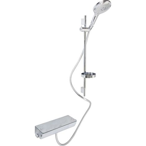 Hansgrohe Raindance Select S Set de ducha visto 150 3jet con termostato Ecostat Select Combi barra de ducha 65 cm, 27036000