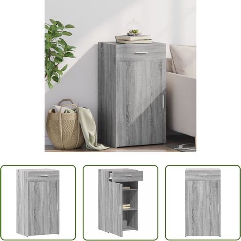 vidaXL Schrank - Sideboard Grau Sonoma 50x42,5x93 cm Holzwerkstoff (1/5)