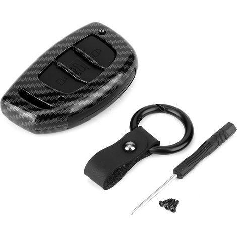 Étui pour clé télécommande à 3 boutons en Fiber de carbone, accessoire adapté à HYUNDAI Tucson (1/5)