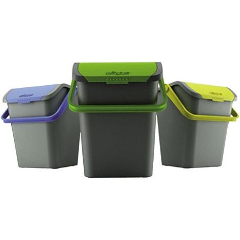 TRIS PATTUMIERA ECOLOGIC DA 28 LITRI COMPONIBILE CON MANICI (1/10)